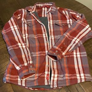 Eastern Mountain Sports Plaid Timberline Flannel Fleece Button Up Size Small